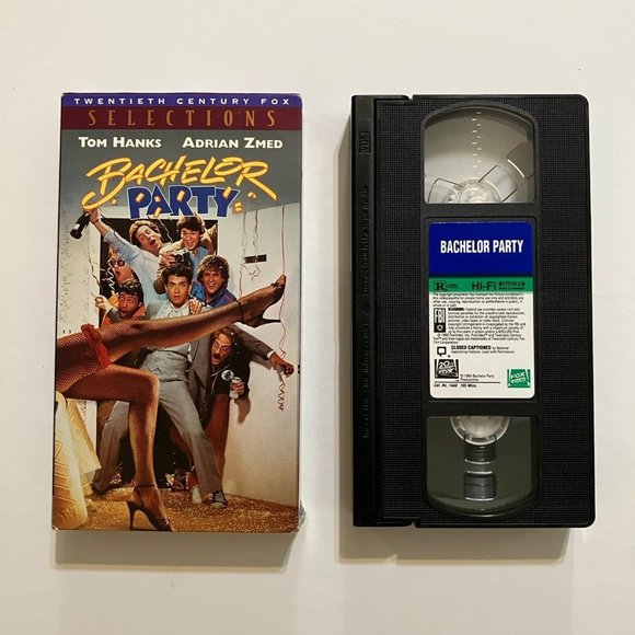 Bachelor Party Tom Hanks Adrian Zmed VHS - Picture 1 of 2
